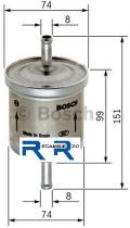 Bosch 0450905201 - FILTRO COMBUSTIBLE