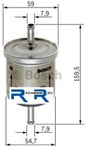 Bosch 0450905969 - FILTRO COMBUSTIBLE