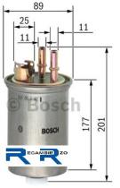 Bosch 0450906308 - FILTRO COMBUSTIBLE