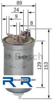 Bosch 0450906334 - FILTRO COMBUSTIBLE