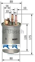 Bosch 0450906357 - FILTRO COMBUSTIBLE