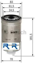 Bosch 1457434184 - FILTRO-BOX COMBUSTIBLE