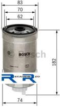 Bosch 1457434324 - FILTRO-BOX COMBUSTIBLE