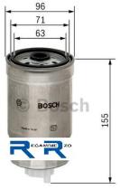 Bosch 1457434439 - FILTRO-BOX COMBUSTIBLE