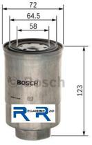 Bosch 1457434440 - FILTRO-BOX COMBUSTIBLE