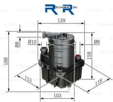 Bosch 0450907015 - FILTRO TUBERIA COMBUST.