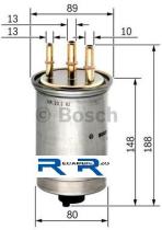 Bosch 0450906508 - FILTRO COMBUSTIBLE