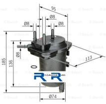 Bosch 0450907011 - FILTRO TUBERIA COMBUST.