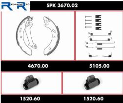 WOKING SPK367002 - Kit de Freno Premontado