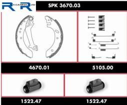 WOKING SPK367003 - Kit de Freno Premontado