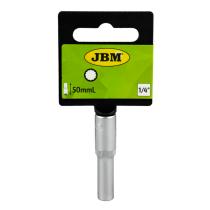 Jbm 10174 - VASO DE 50MM LARGO, 6MM XZN 1/4"