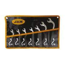 Jbm 50563 - Set 7 llaves combinadas en forma "S"