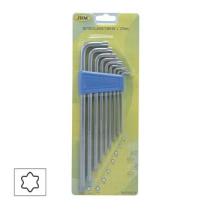 Jbm 52074 - Set de 9 Llaves TORX en forma de "L" de 275 mm